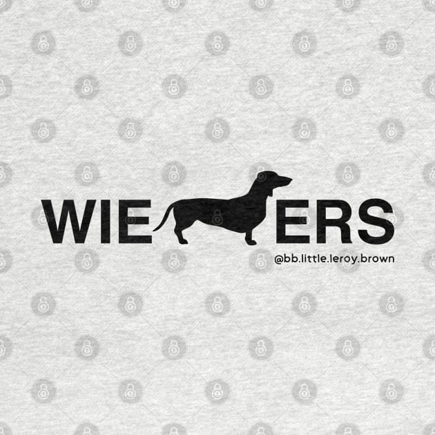 Wieners Dachshund SMOOTH COAT (Black) by Long-N-Short-Shop